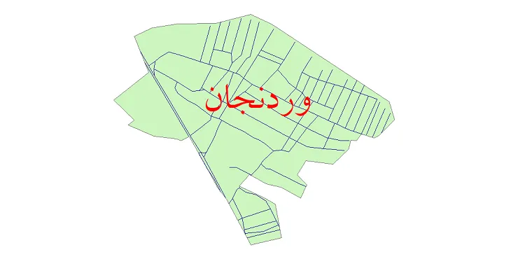 دانلود نقشه شیپ فایل شبکه معابر شهر وردنجان