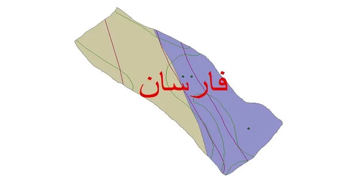 نقشه شیپ‌ فایل اقلیم‌شناسی شهرستان فارسان + 7 لایه اقلیمی