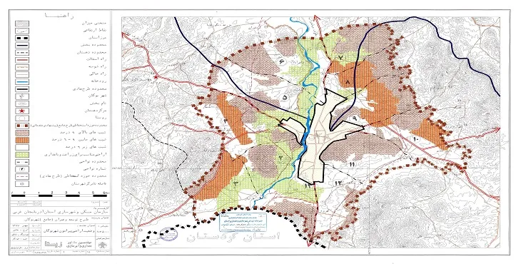 دانلود طرح جامع ناحیه بوکان سال 79 + آلبوم نقشه ها