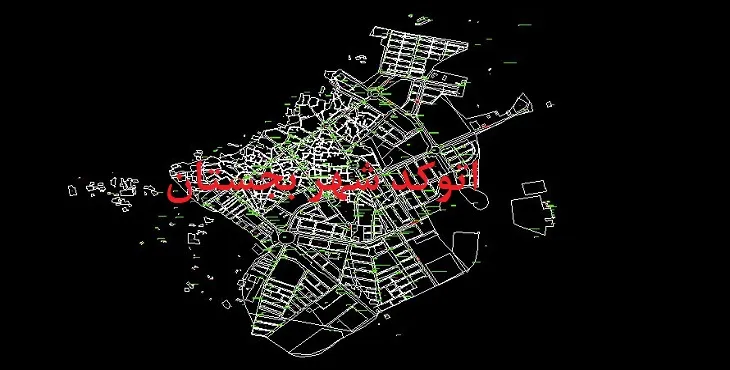 دانلود نقشه اتوکد شهر بجستان