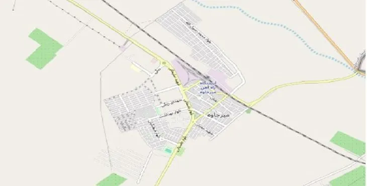 دانلود نقشه شهر میرجاوه + pdf با کیفیت بالا