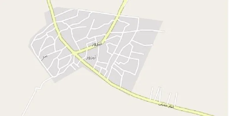 دانلود نقشه شهر تیرور + pdf با کیفیت بالا