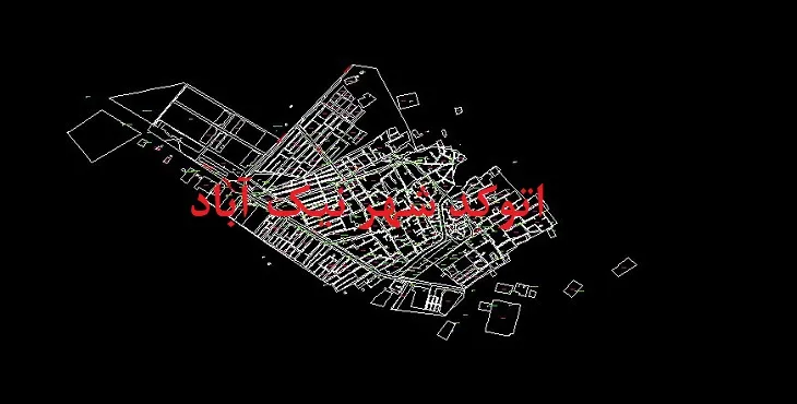 دانلود نقشه اتوکد شهر نیک آباد