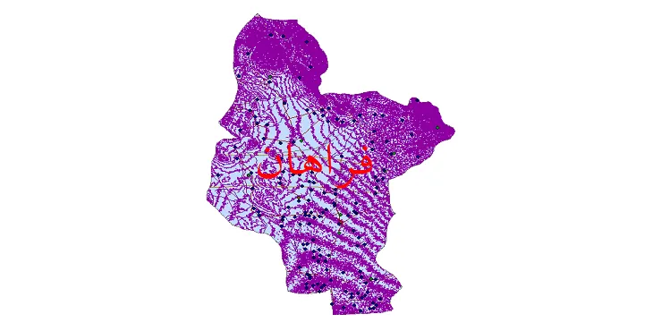 دانلود نقشه های شیپ فایل شهرستان فراهان + کاملترین لایه GIS