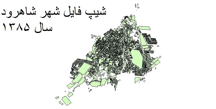 دانلود شیپ فایل بلوک آماری شهر شاهرود