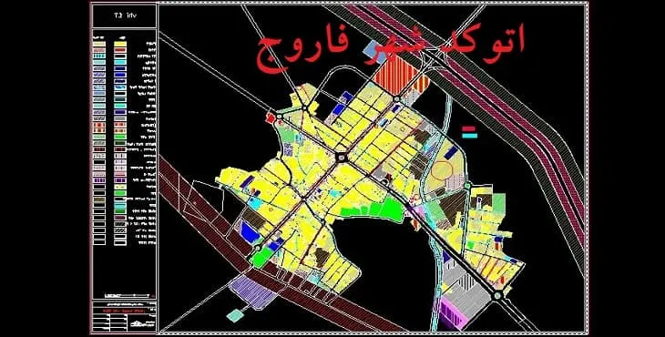 دانلود نقشه اتوکد (Autocad) شهر فاروج