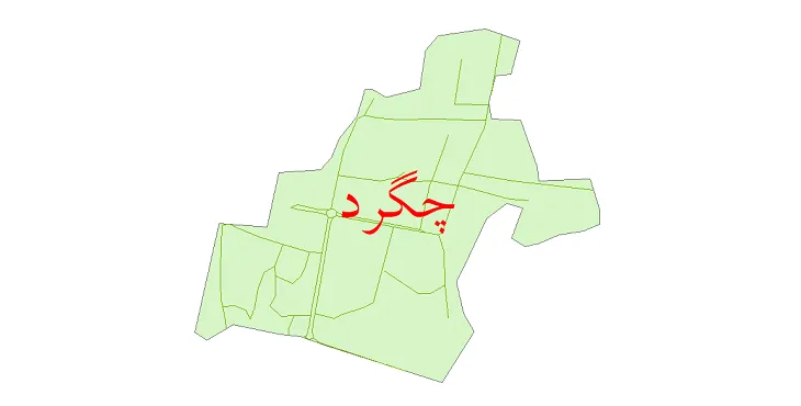 دانلود نقشه شیپ فایل شبکه معابر شهر چگرد