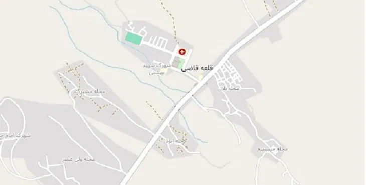 دانلود نقشه شهر قلعه قاضی + pdf با کیفیت بالا