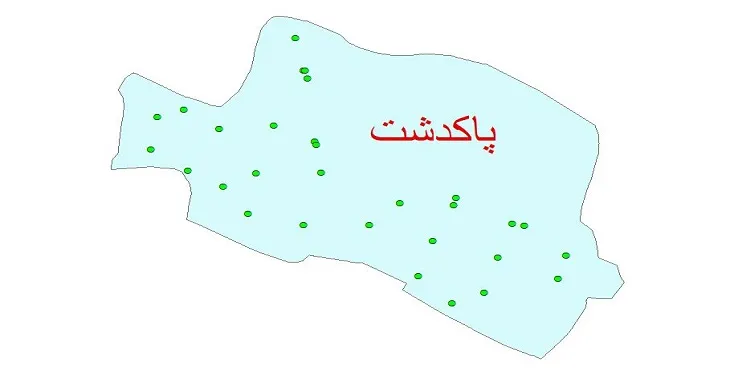 دانلود نقشه شیپ فایل کیفیت آب چاه های شهرستان پاکدشت