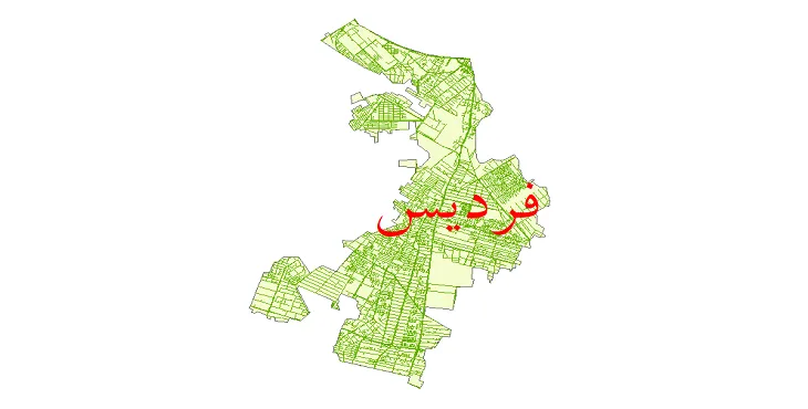 دانلود نقشه شیپ فایل شبکه معابر شهر فردیس
