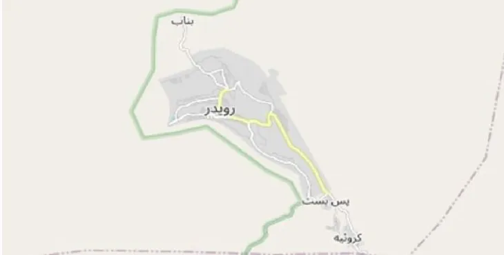 دانلود نقشه شهر رویدر + pdf با کیفیت بالا