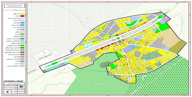 دانلود نقشه کاربری اراضی شهر زرین آباد | وضع موجود+پیشنهادی