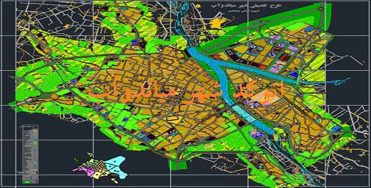 دانلود نقشه اتوکد (Autocad) شهر میاندوآب