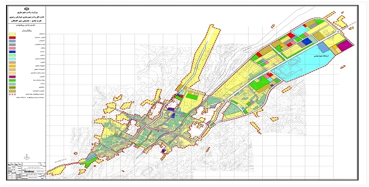 دانلود نقشه کاربری اراضی شهر گلمکان | وضع موجود+پیشنهادی