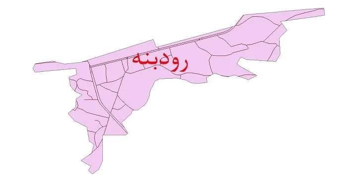 دانلود نقشه شیپ فایل شبکه معابر شهر رودبنه
