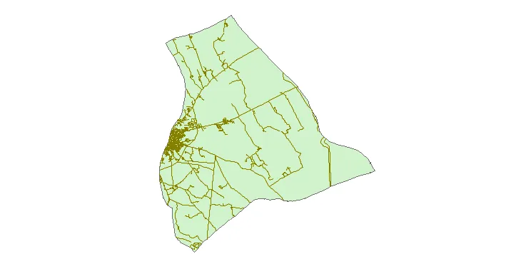 جدیدترین نقشه شیپ فایل راه های شهرستان زابل + PDF