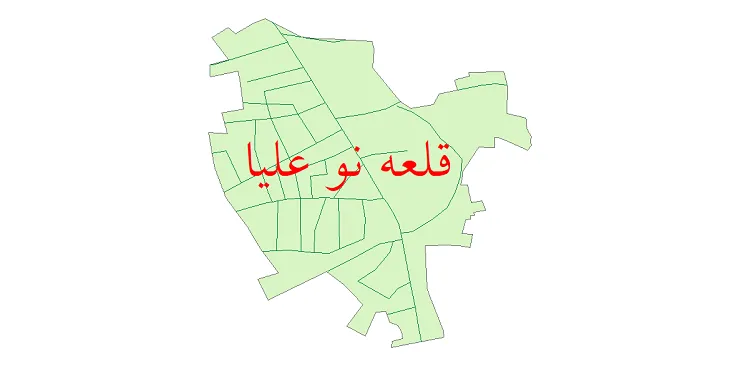 دانلود نقشه شیپ فایل شبکه معابر شهر قلعه نو علیا