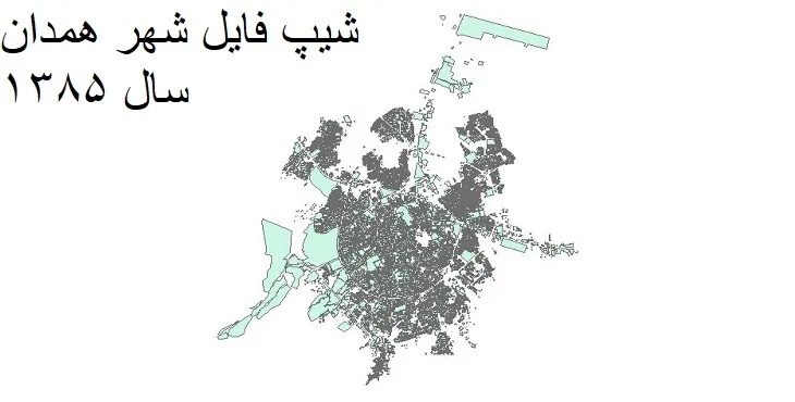 دانلود شیپ فایل بلوک آماری شهر همدان