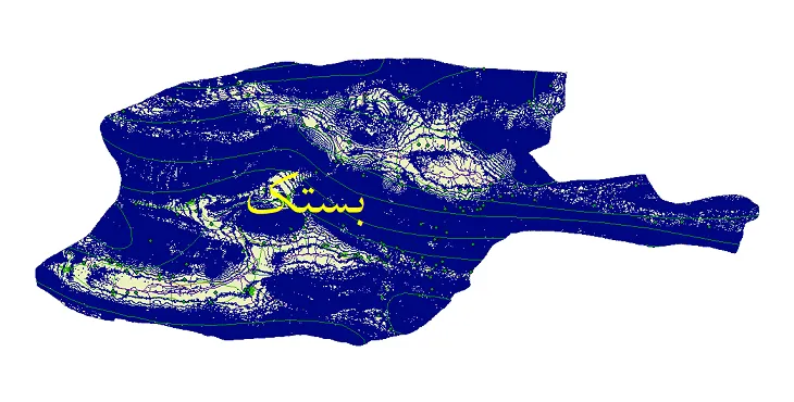 دانلود نقشه های شیپ فایل شهرستان بستک + کاملترین لایه GIS
