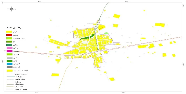 نقشه شیپ فایل (GIS) شهر صاحب 1404 + عکس با کیفیت