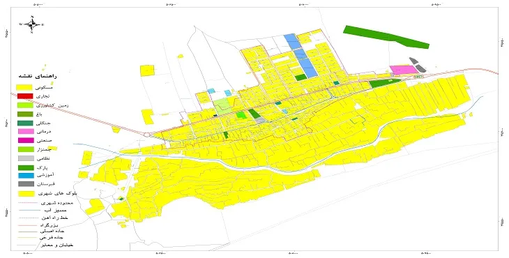 نقشه شیپ فایل (GIS) شهر علویچه 1404 + عکس با کیفیت