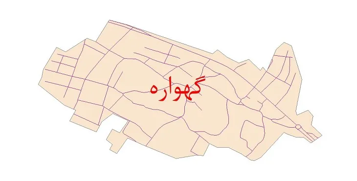 دانلود نقشه شیپ فایل شبکه معابر شهر گهواره