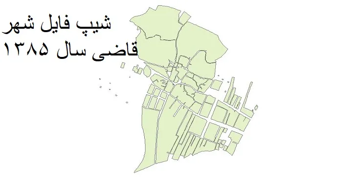 دانلود شیپ فایل بلوک آماری شهر قاضی