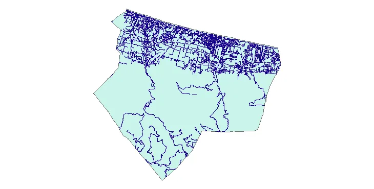 جدیدترین نقشه شیپ فایل راه های شهرستان عباس آباد + PDF