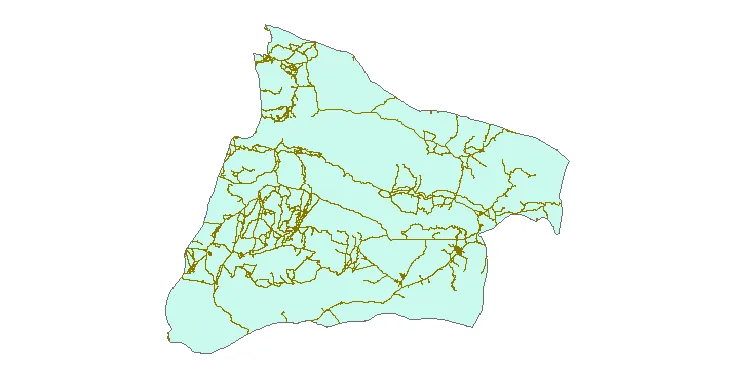 جدیدترین نقشه شیپ فایل راه های شهرستان مانه و سملقان + PDF