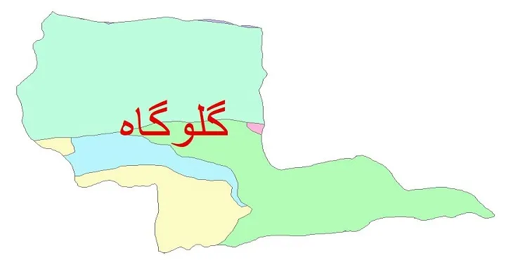 نقشه شیپ فایل (GIS) زمین‌ شناسی شهرستان گلوگاه