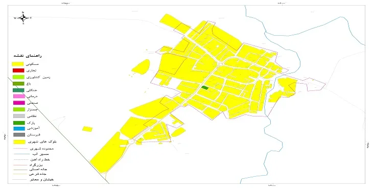 جدیدترین نقشه شهر پیش قلعه | قابل چاپ + کیفیت بالا