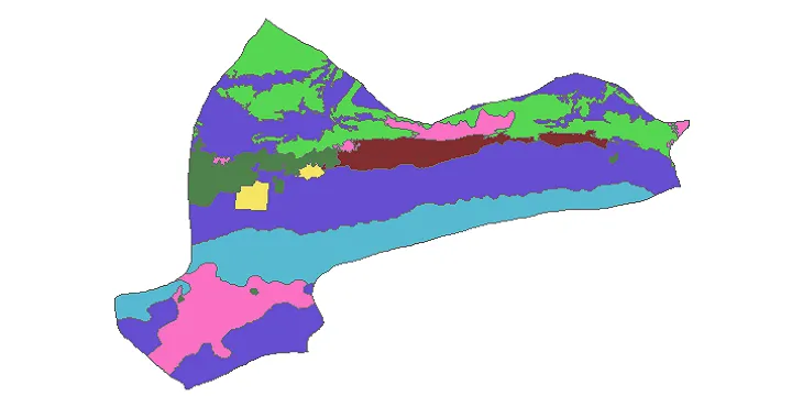 بروزترین نقشه شیپ فایل کاربری اراضی شهرستان اشتهارد + PDF