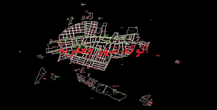 دانلود نقشه اتوکد شهر جعفریه