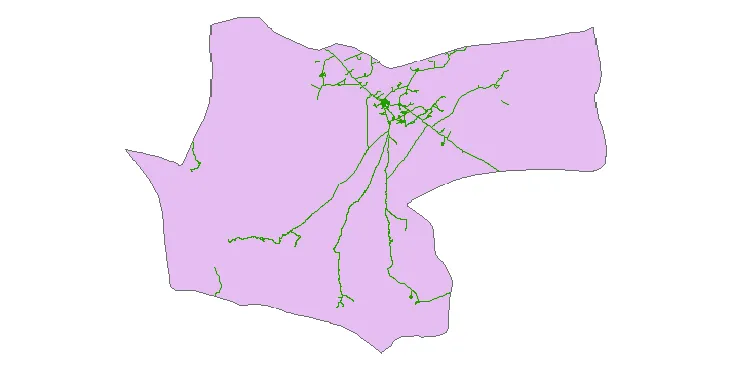 جدیدترین نقشه شیپ فایل راه های شهرستان ریگان + PDF