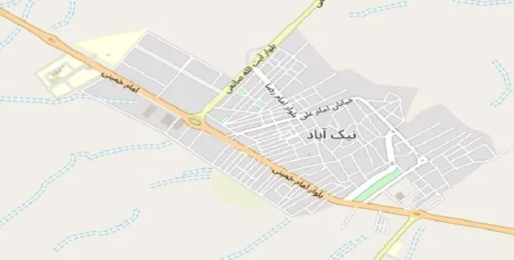 دانلود نقشه شهر نیک آباد + pdf با کیفیت بالا