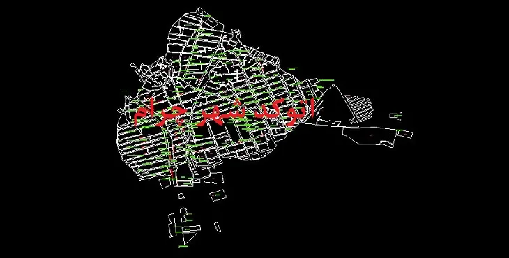 دانلود نقشه اتوکد شهر چرام