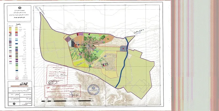 دانلود آلبوم نقشه های طرح جامع شهر جوپار