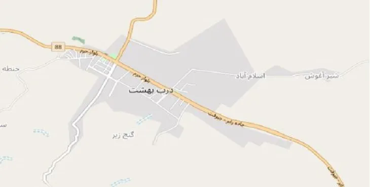 دانلود نقشه شهر درب بهشت + pdf با کیفیت بالا