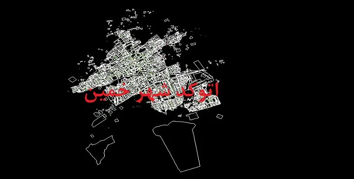 دانلود نقشه اتوکد شهر خمین