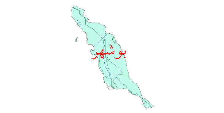 دانلود نقشه شیپ فایل (GIS) گسل های استان بوشهر