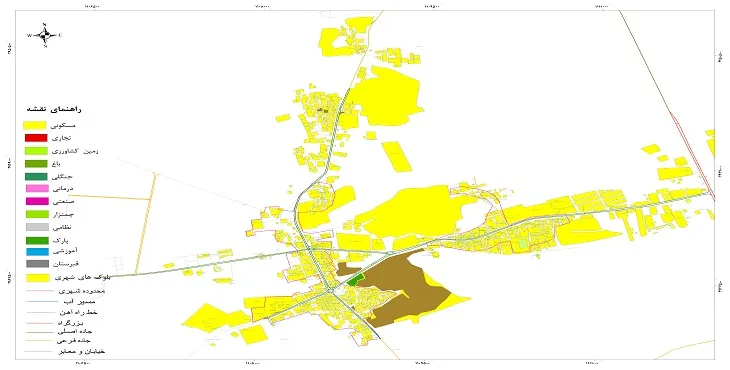 نقشه شیپ فایل (GIS) شهر سیریک 1405 + عکس با کیفیت