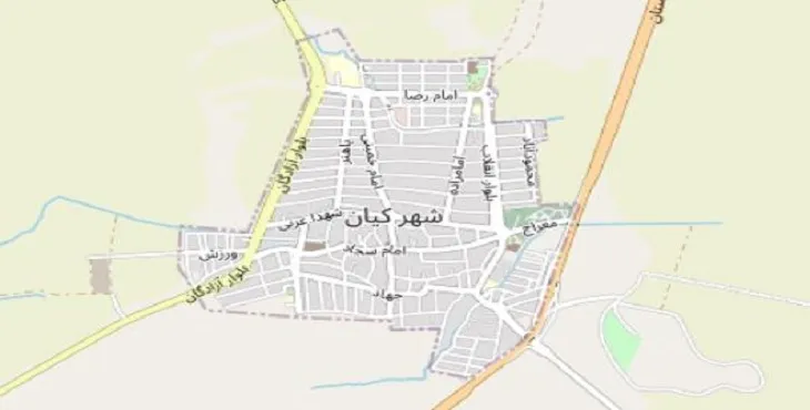 دانلود نقشه شهر کیان + pdf با کیفیت بالا