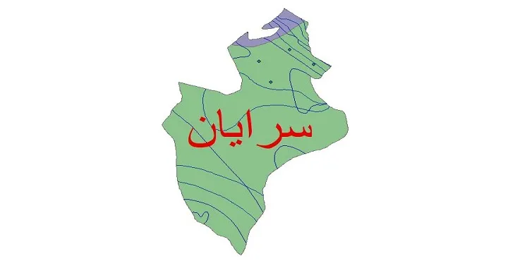 نقشه شیپ فایل اقلیمشناسی شهرستان سرایان + 7 لایه اقلیمی