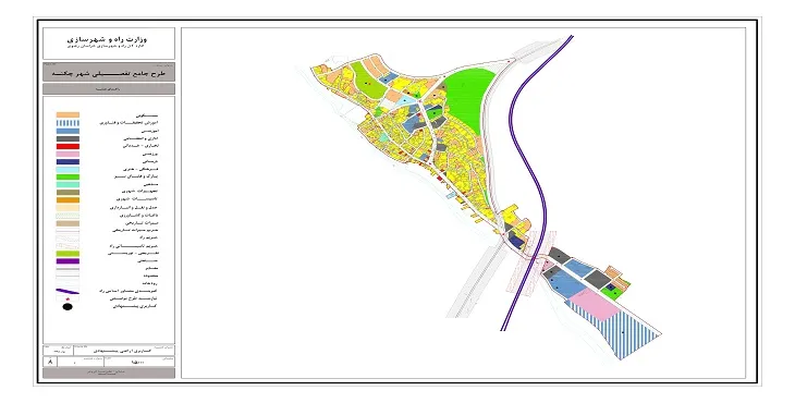 دانلود آلبوم نقشه های طرح جامع-تفصیلی شهر چکنه