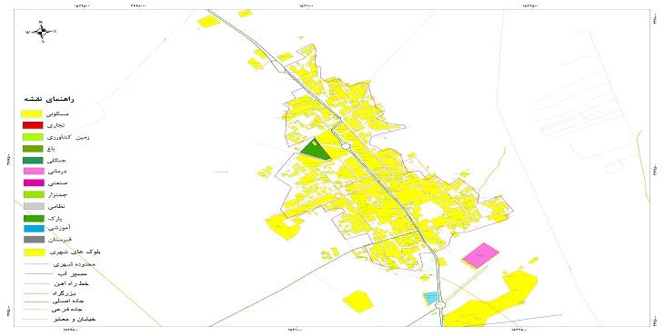 نقشه شیپ فایل (GIS) شهر دوست محمد 1404 + عکس با کیفیت