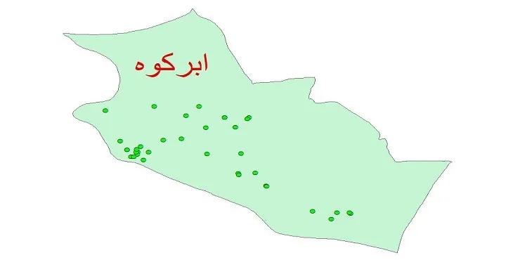 دانلود نقشه شیپ فایل کیفیت آب چاه های شهرستان ابرکوه