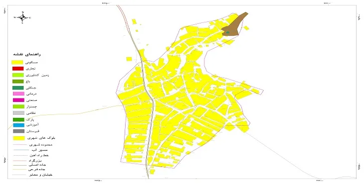 نقشه شیپ فایل (GIS) شهر چلیچه 1404 + عکس با کیفیت