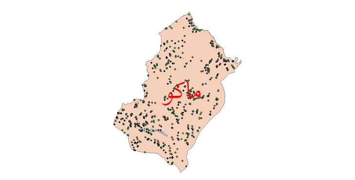 دانلود نقشه جمعیت نقاط شهری و روستایی شهرستان ماکو از سال 1335 تا 1395