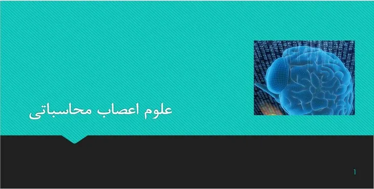 دانلود پاورپوینت علوم اعصاب محاسباتی