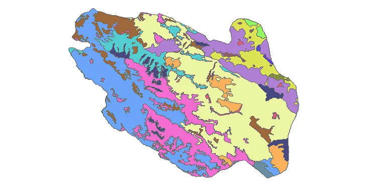 بروزترین نقشه شیپ فایل کاربری اراضی شهرستان فریدونشهر + PDF